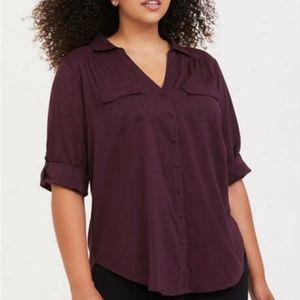 Torrid Harper Georgette Blouse 2X